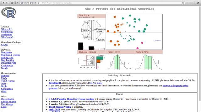 R Web site