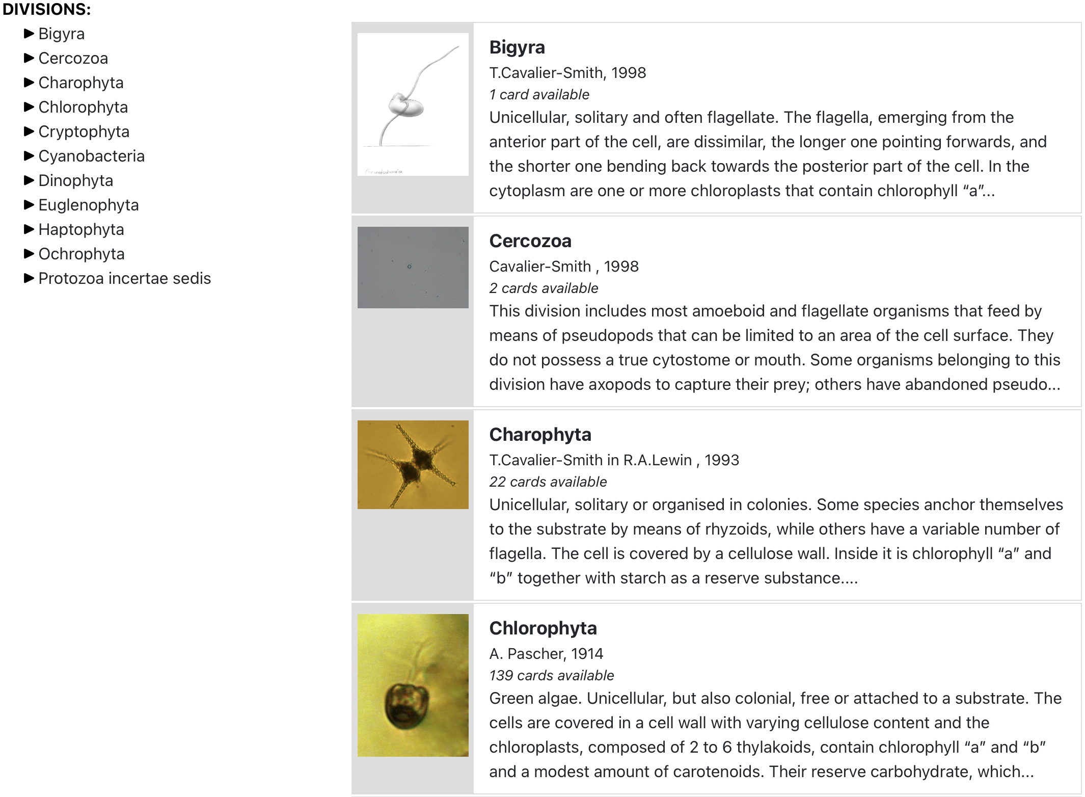 Atlas of Phytoplankton interface
