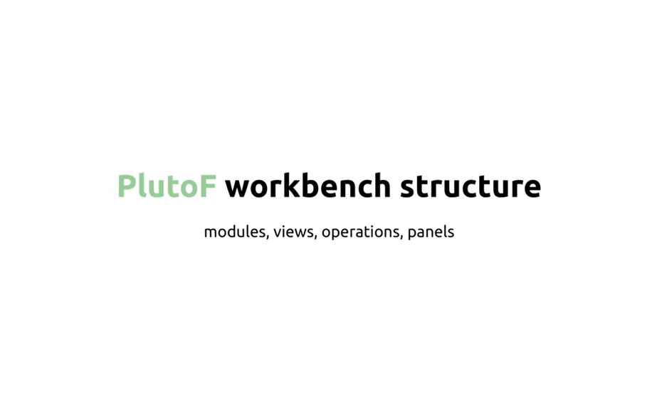 PlutoF Workbench video tutorial