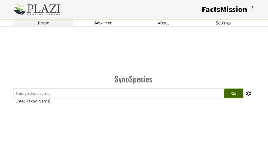 Synospecies application architecture and workflow